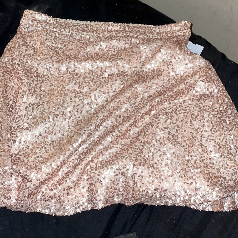 AMERICAN EAGLE NWT MED SEQUINMESH LINED MINI SKIRT